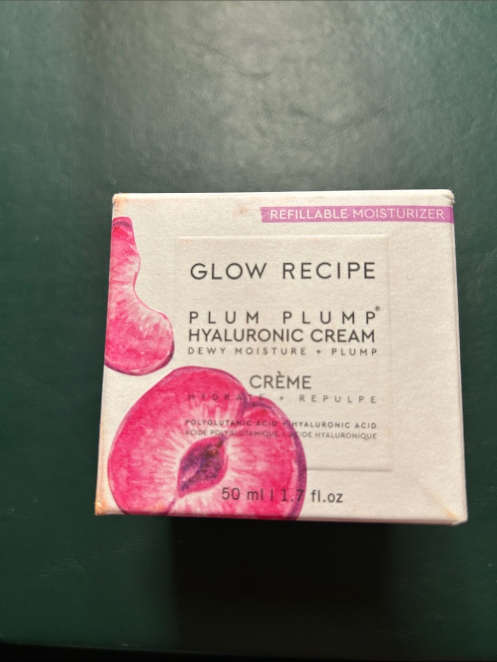 Glow Recipe Plum Plump Hyaluronic Cream - Pink, White